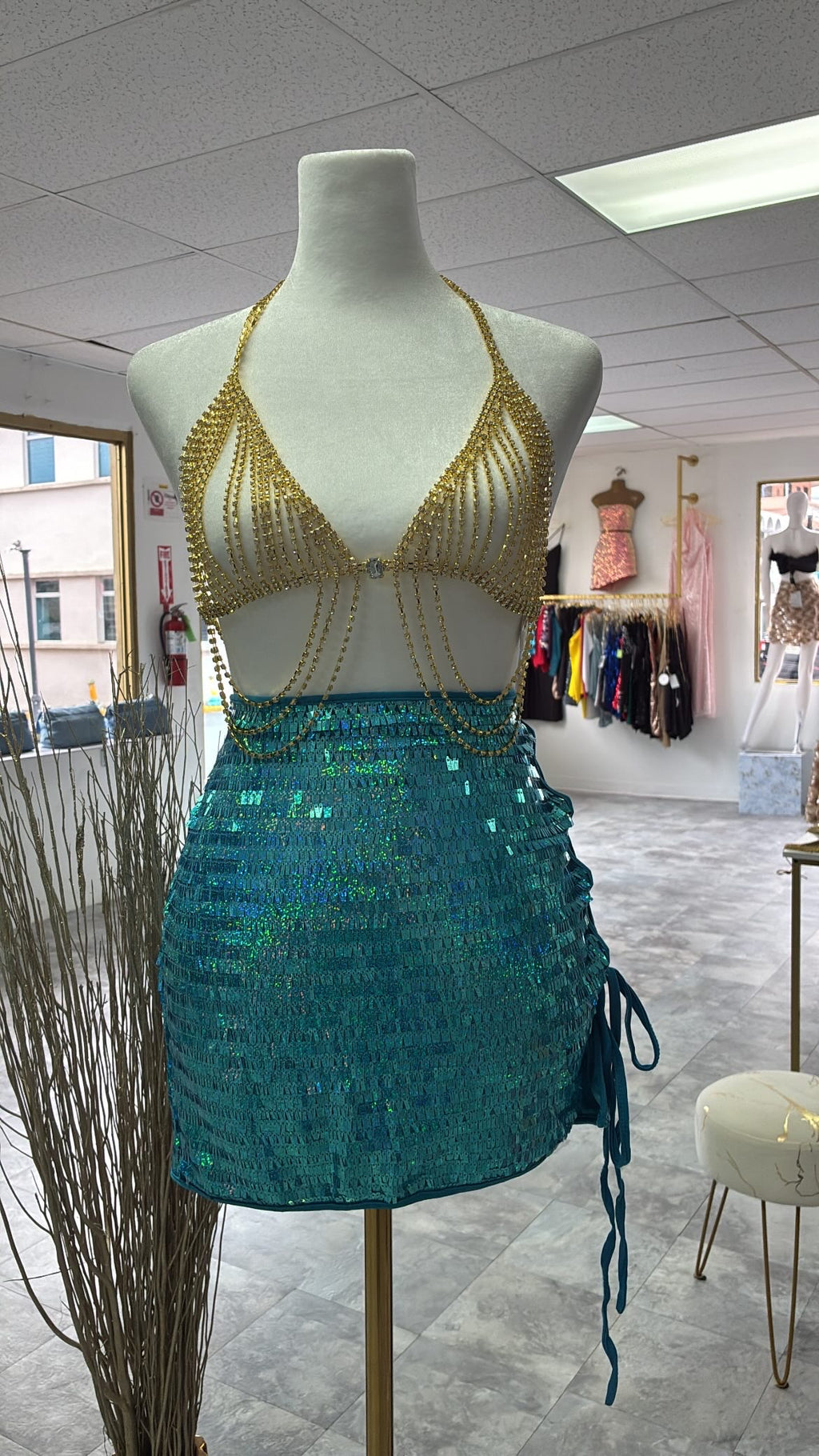 Bikini Chain Crop Top