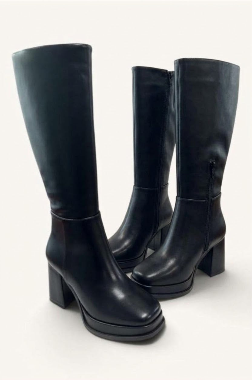 Leather Black Boots