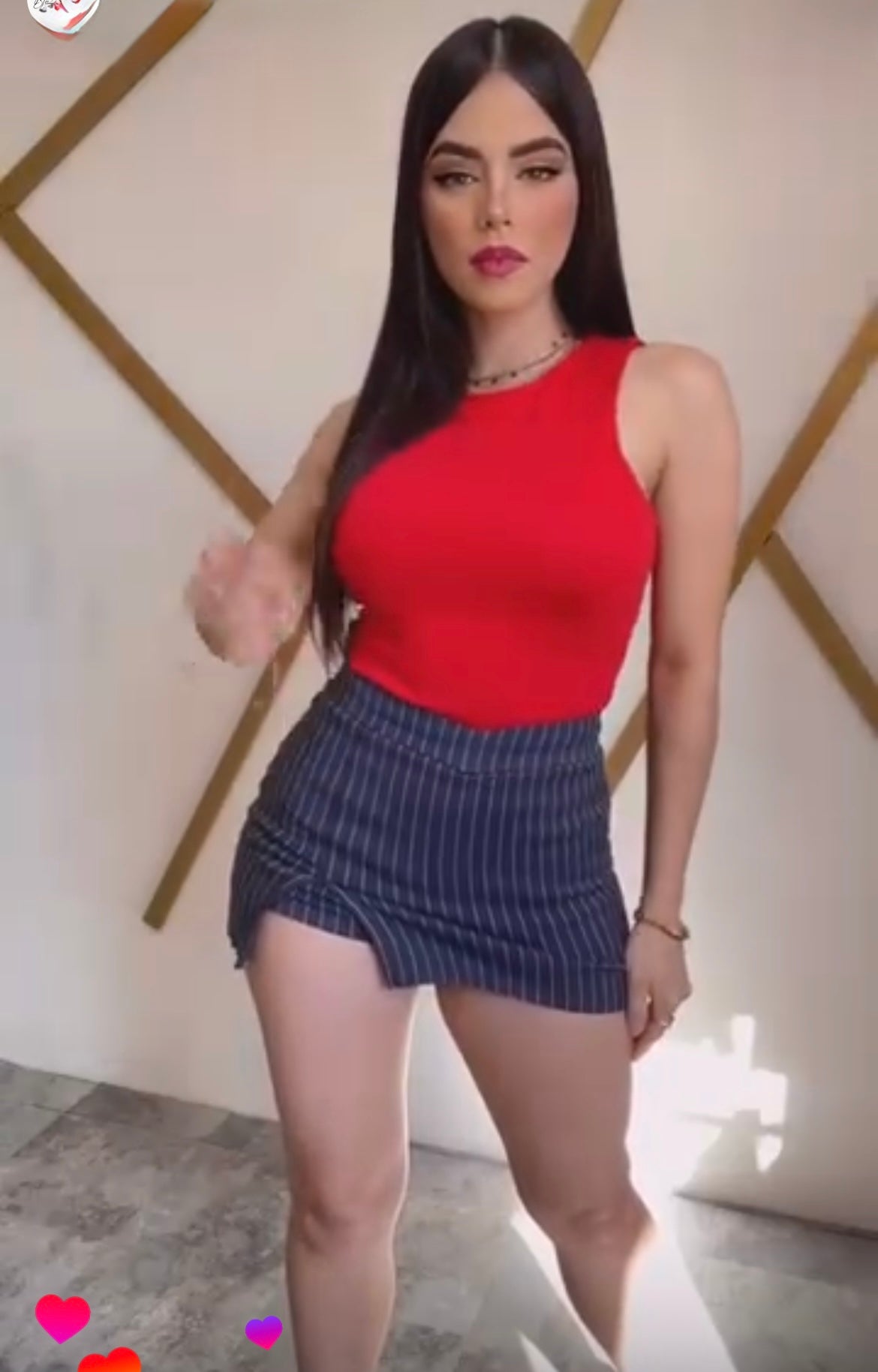 Stripes skort