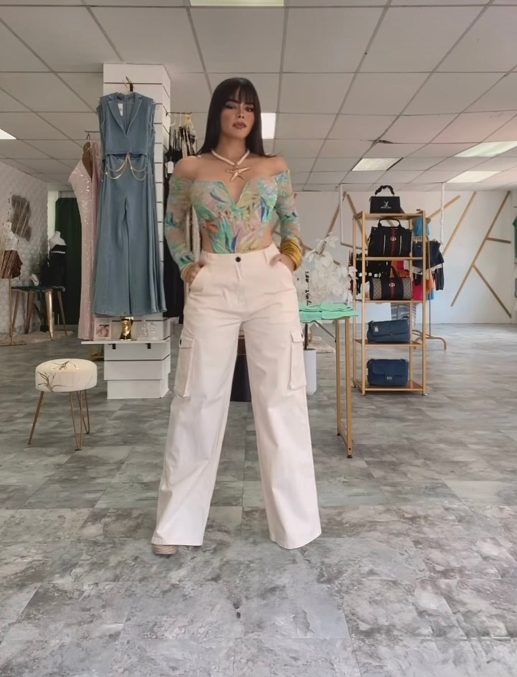 Cargo Beige Jean