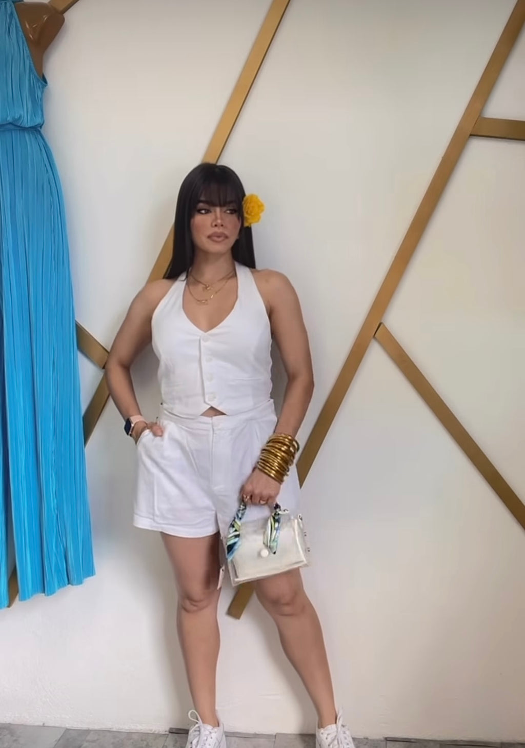 White Vest Romper