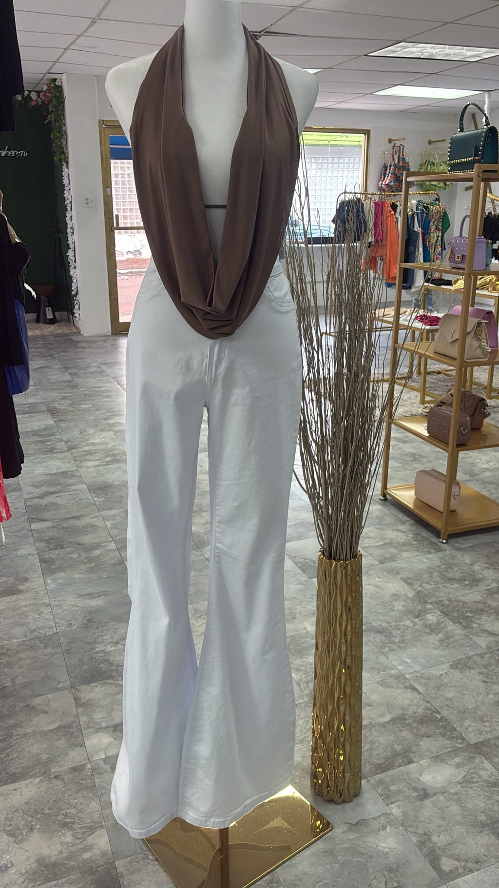 Palazo White Jean