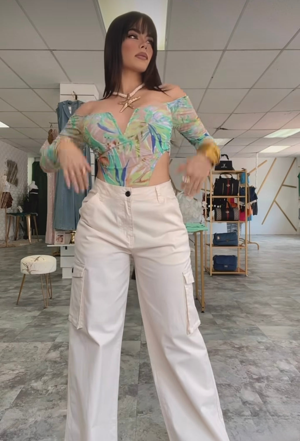 Cargo Beige Jean