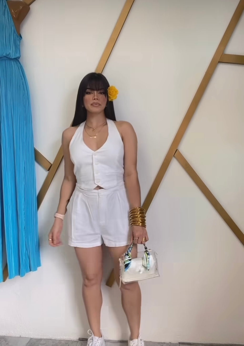 White Vest Romper