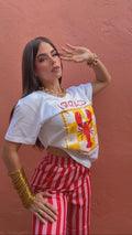 Stripe Pant Red and Pink