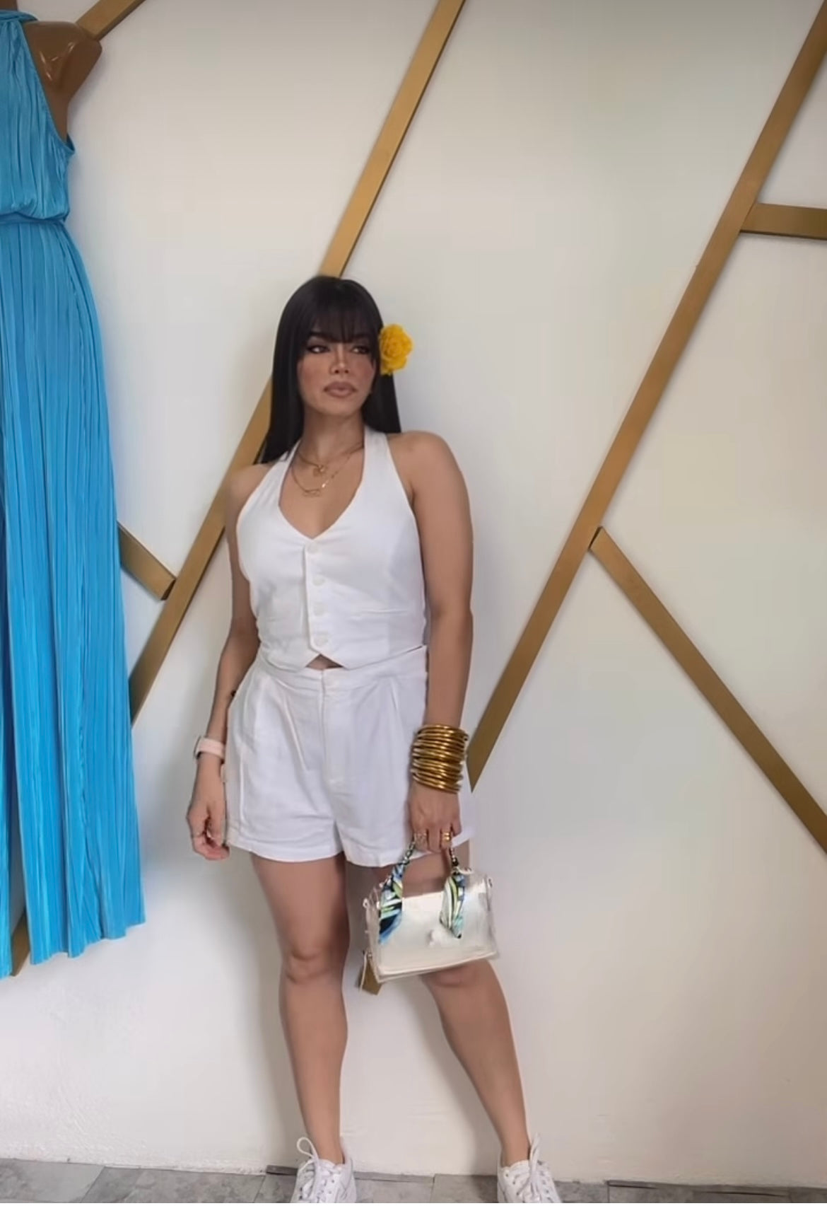 White Vest Romper