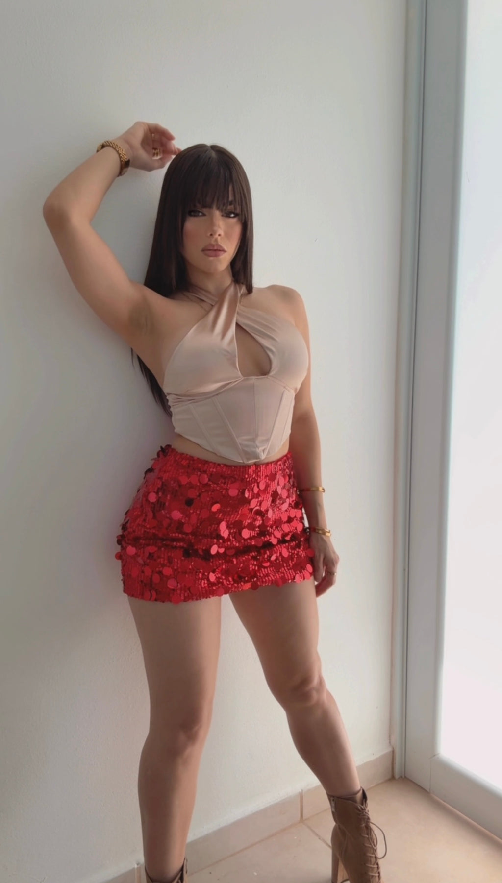 Diana Champán Halter Top
