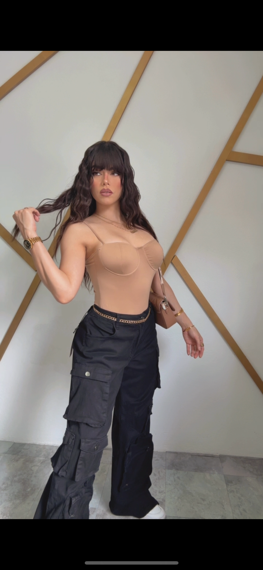 Basic Body Spaguetti Strap Taupe