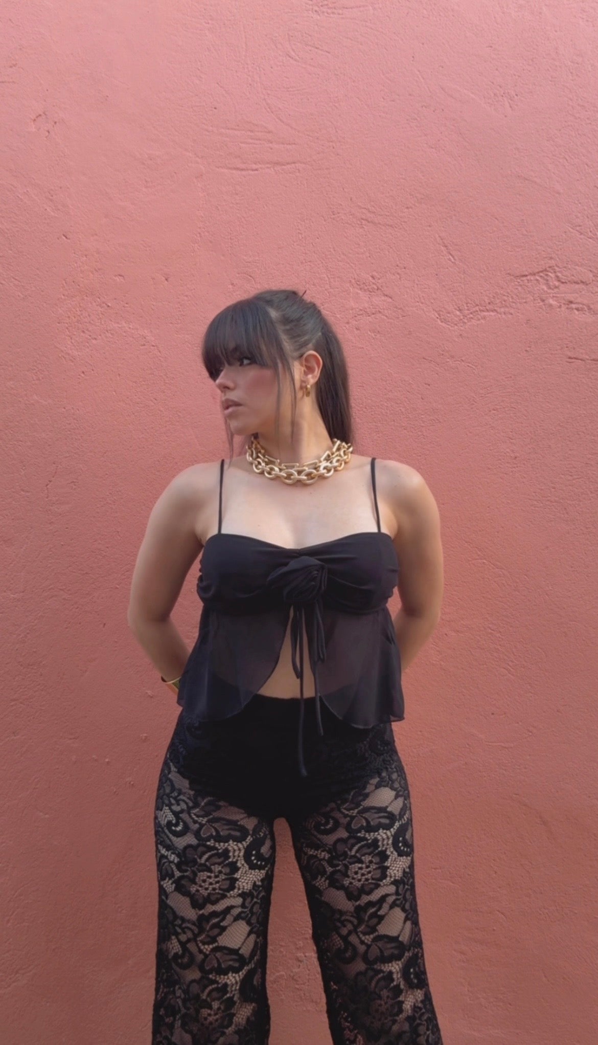 Lace Pant Black