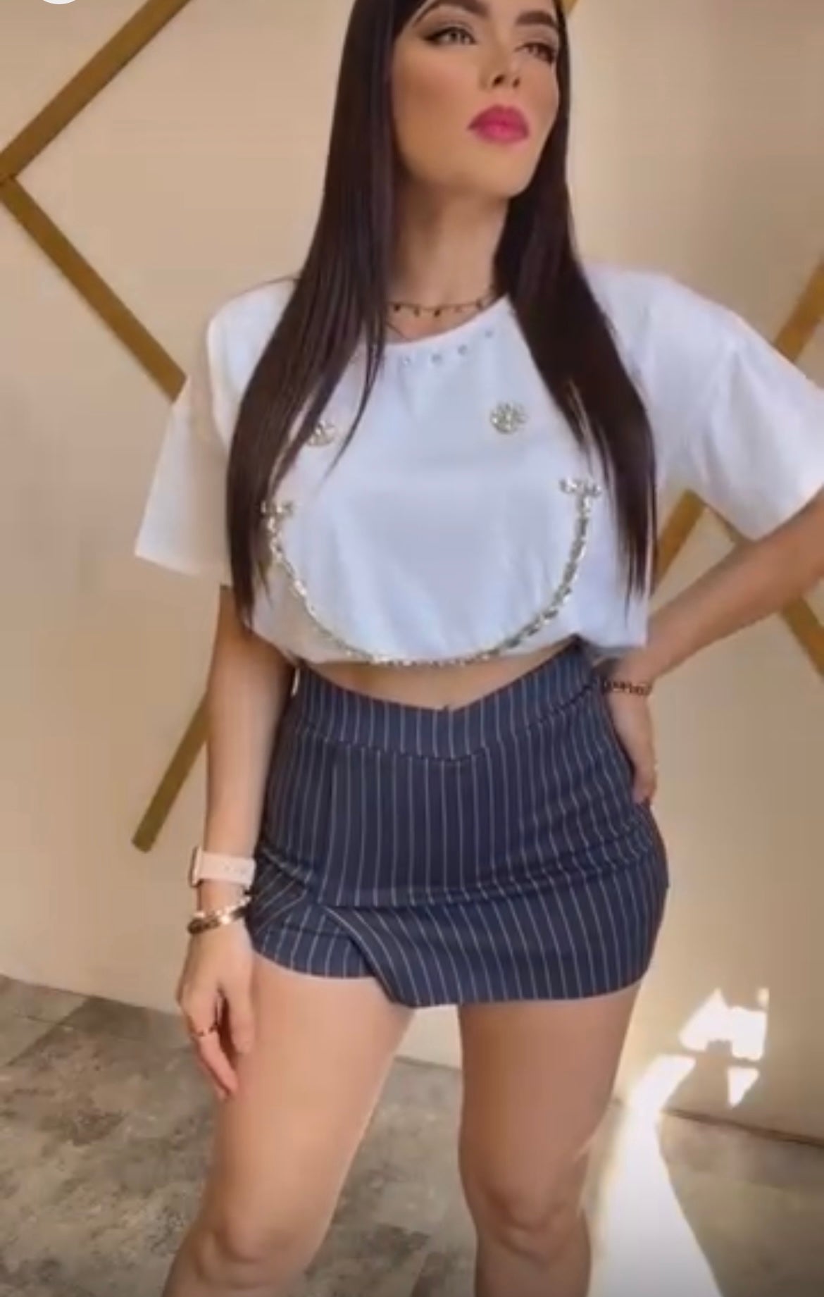 Stripes skort