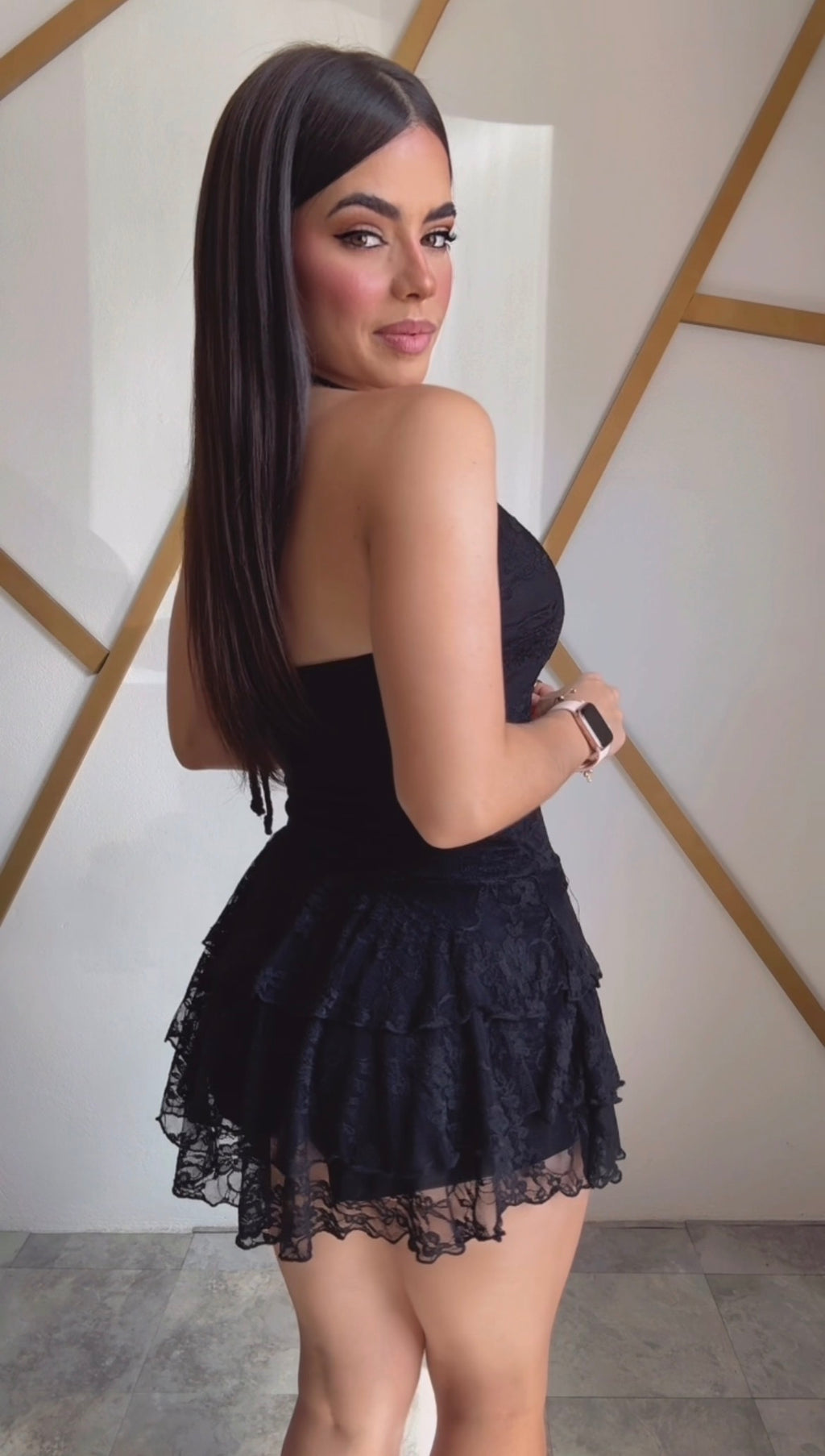 Black Lace Romper