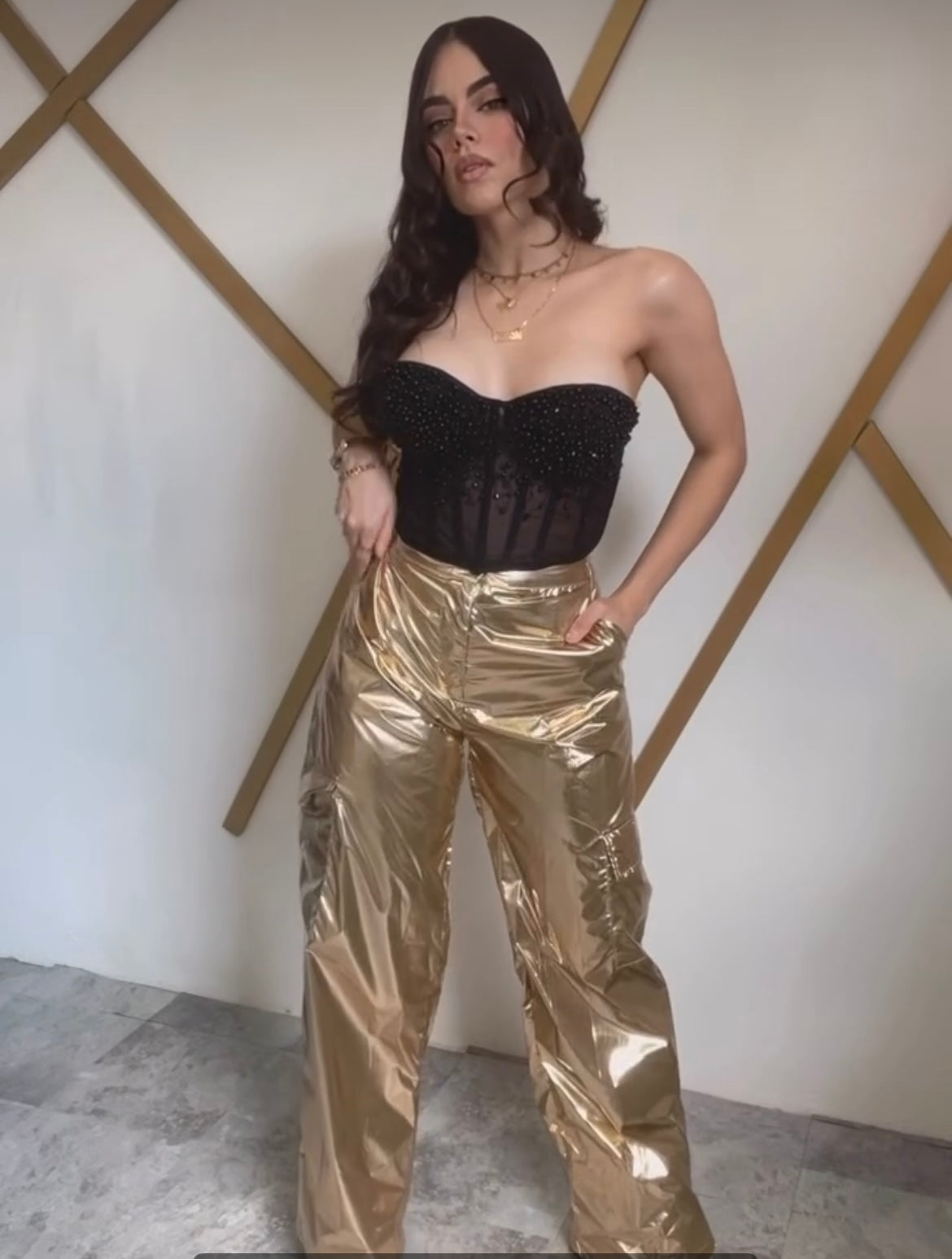 Metallic Cargo Gold