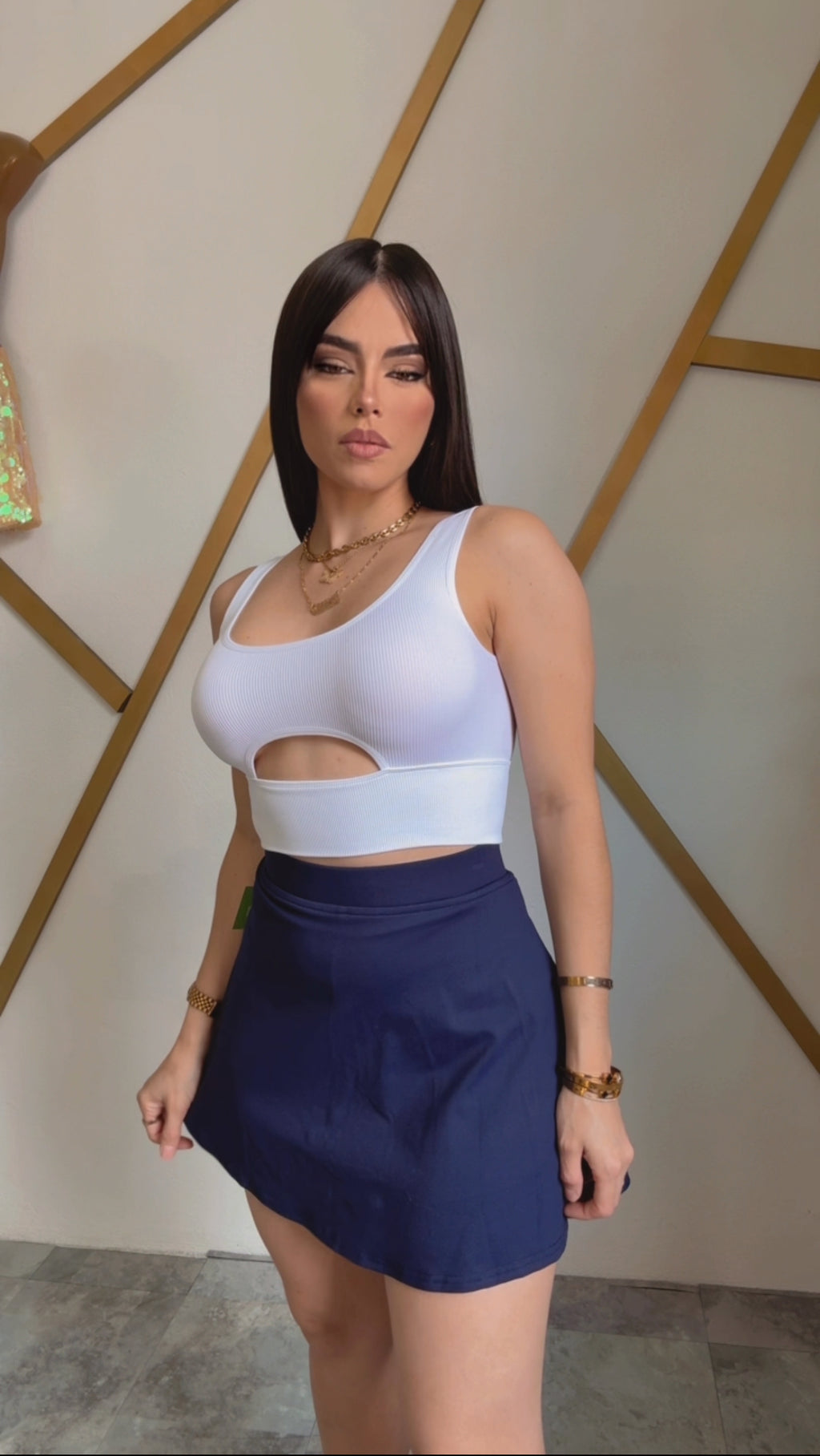 Blue Tennis Skort