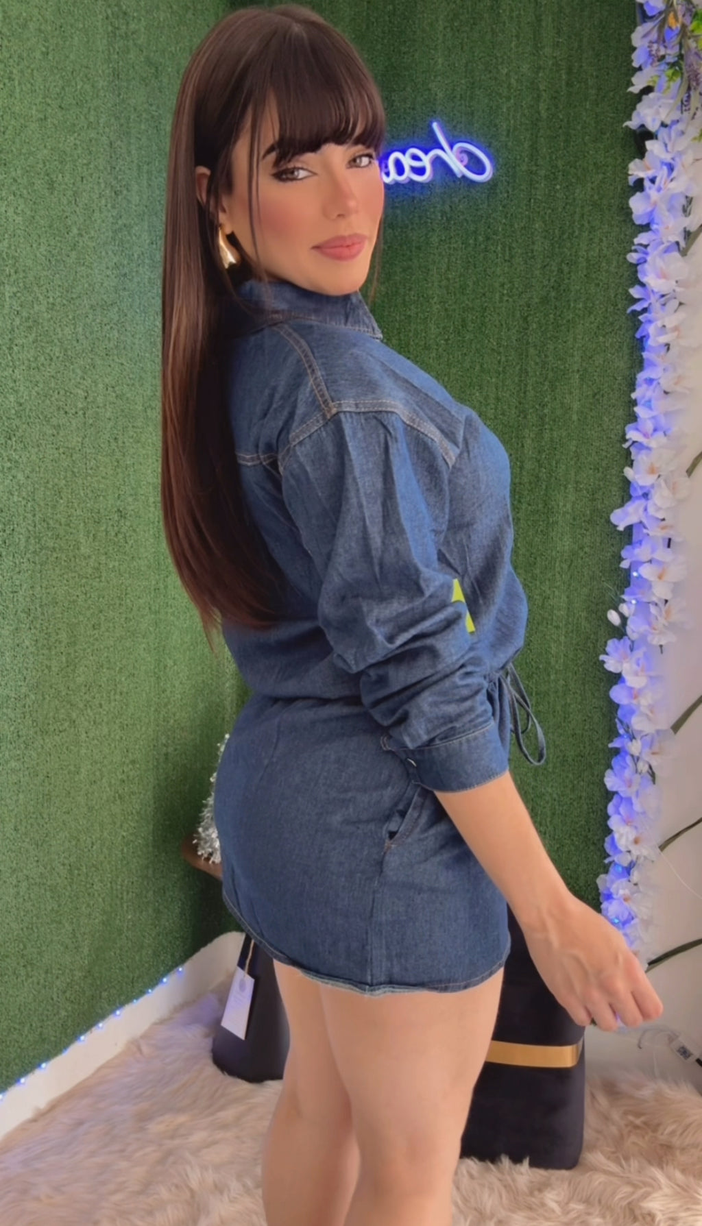 Denim Mini Camison Dress