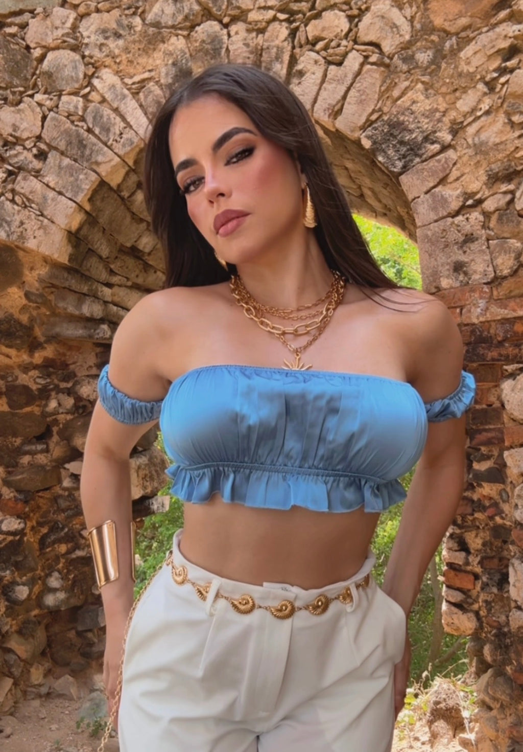 Romantic Tube Crop top