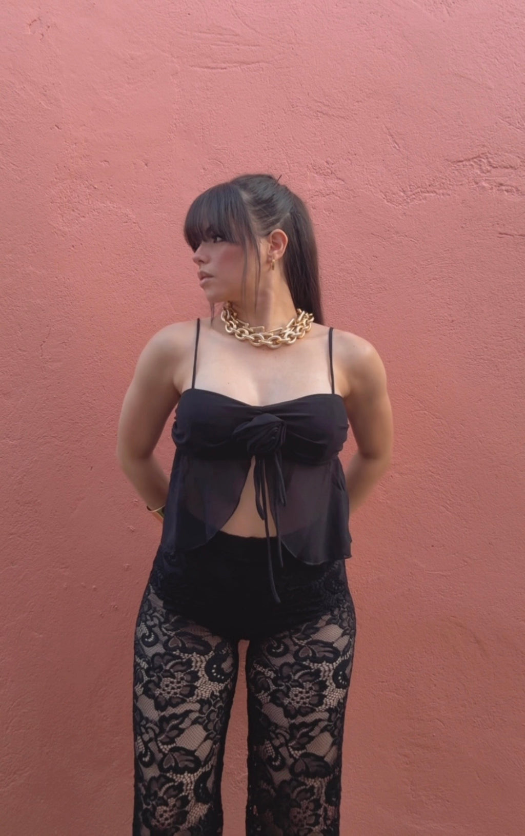 Lace Pant Black