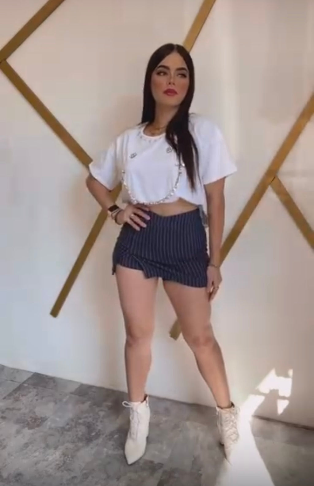 Stripes skort