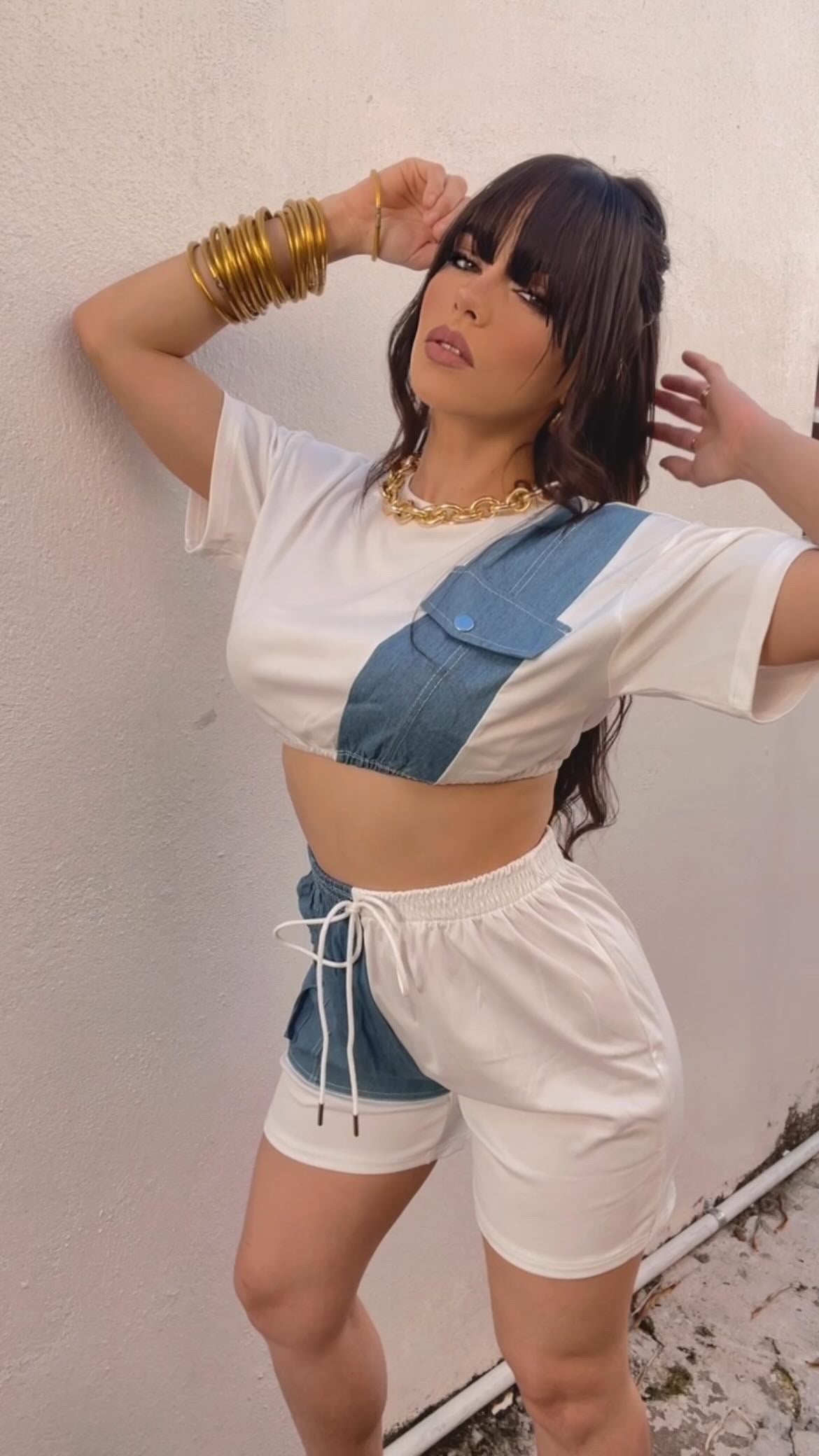 Patch Denim Set