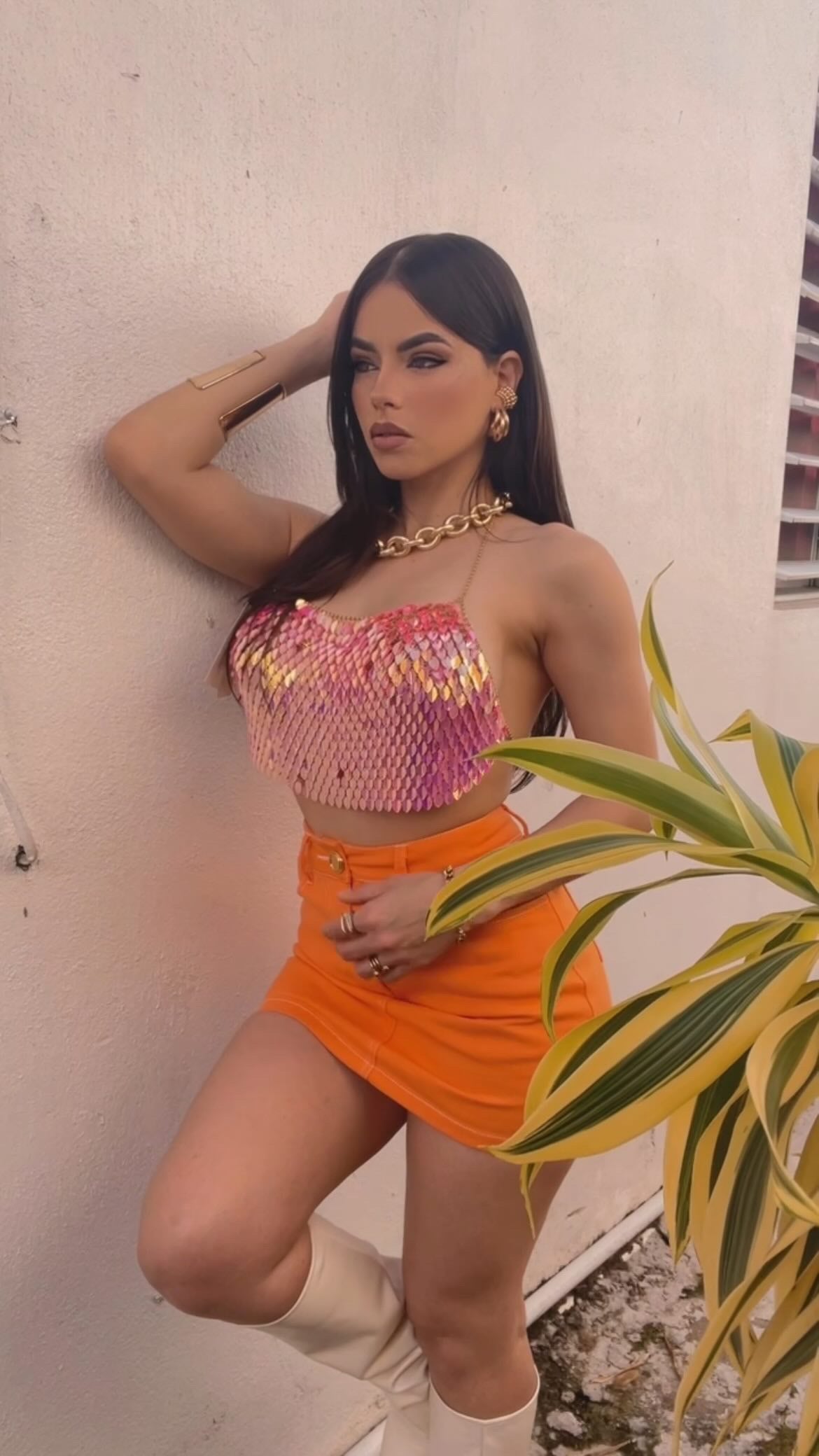 Orange Skirt