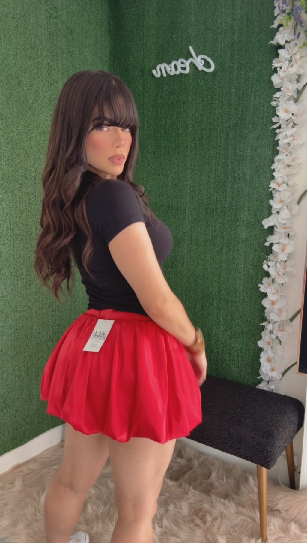 Cherry Tee Crop Tshirt